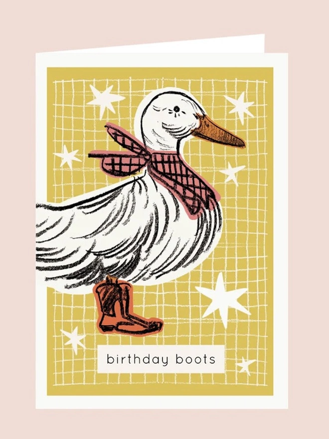 'Birthday Boots' Card