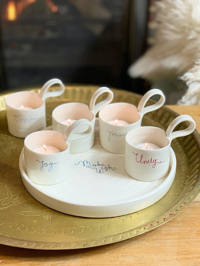 'Make A Wish' Candle Holder Set