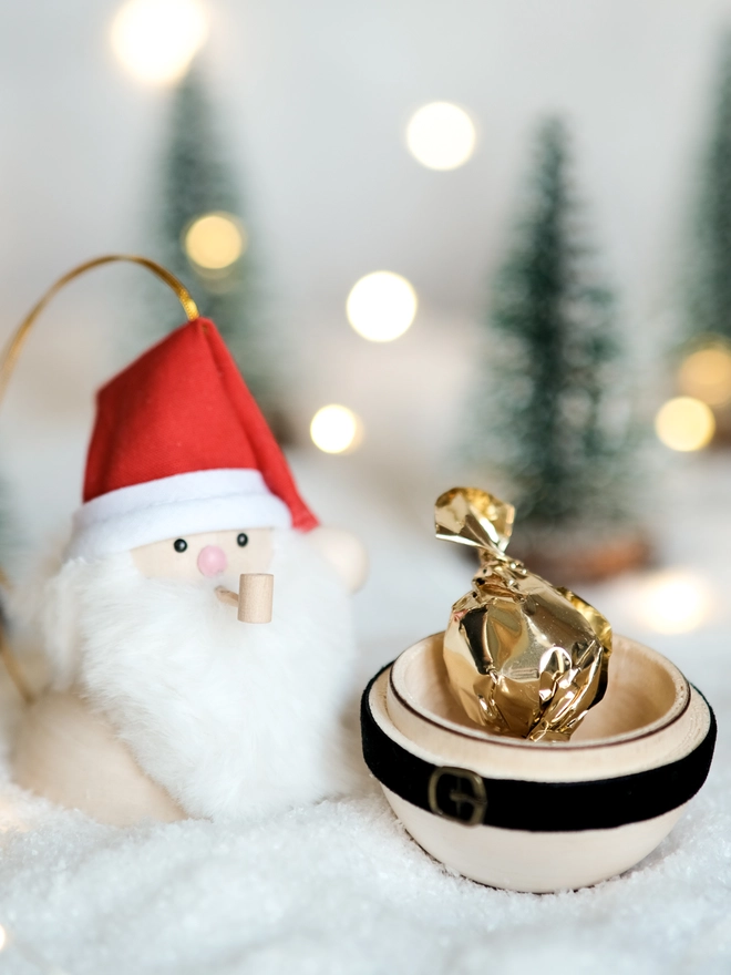 Secret Santa Wooden Hanging Decoration