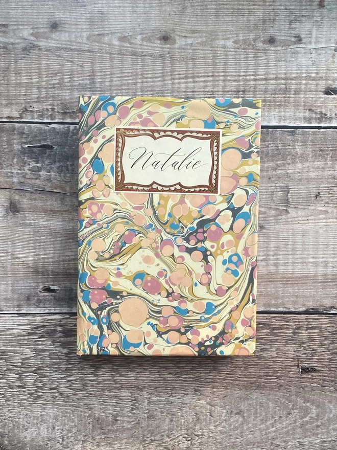 Marbled notebook 4