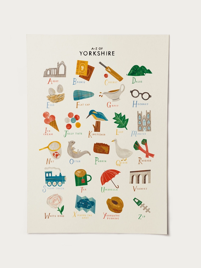 A-Z Yorkshire Print
