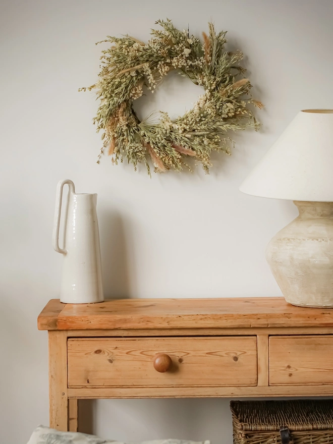 'Merino' Everlasting Dried Wreath 