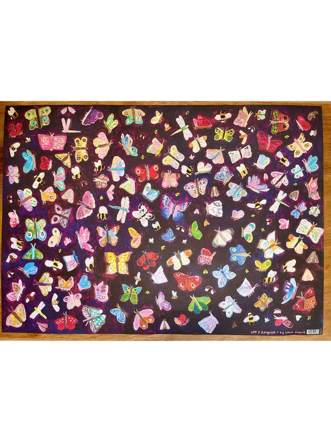 Butterfly gift wrap
