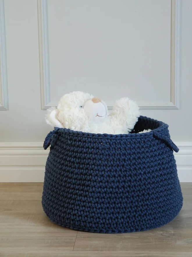 Zuri House. L denim basket.