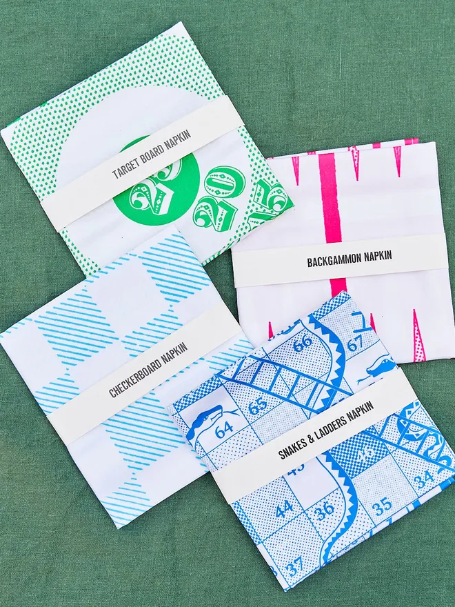 Board Games Napkins (Set Of 4)
