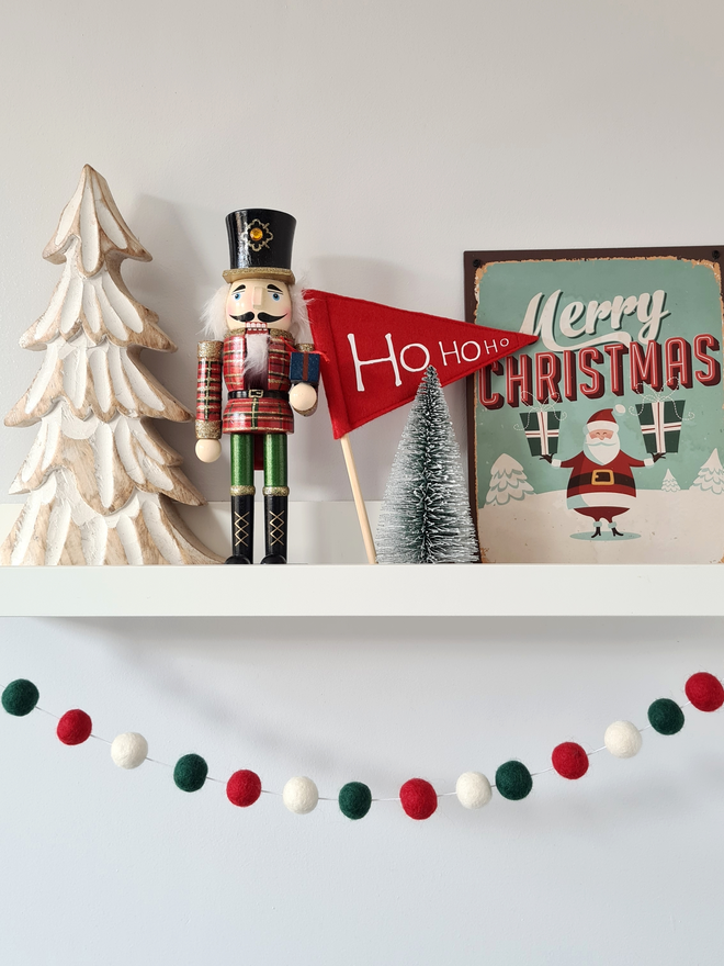  Classic Christmas Pom Pom Garland