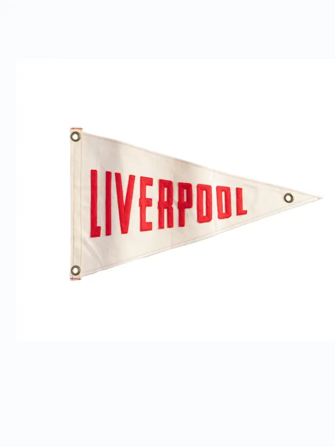'Liverpool' Retro style Football Pennant Flag 
