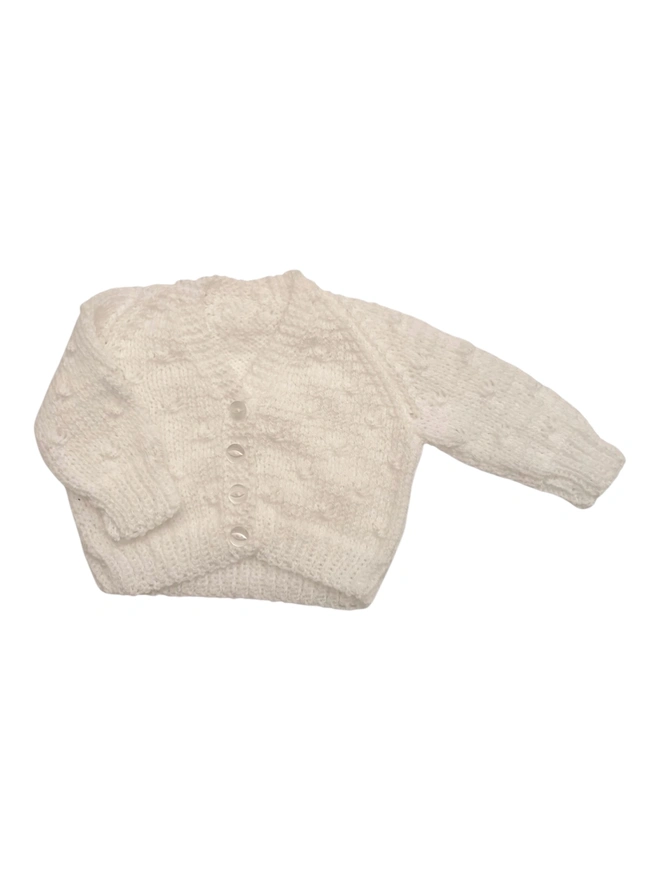 blank Baby Cardigans on white background