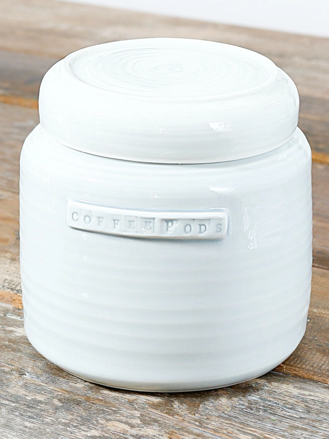 'Coffee Pods' Large Storage Jar