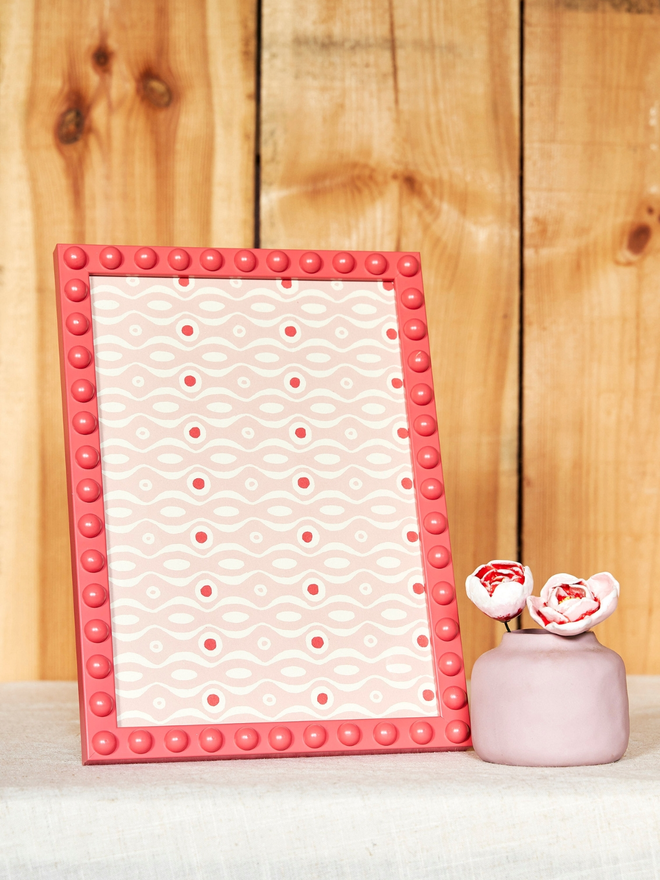 Coral Bobbin Photo Frame