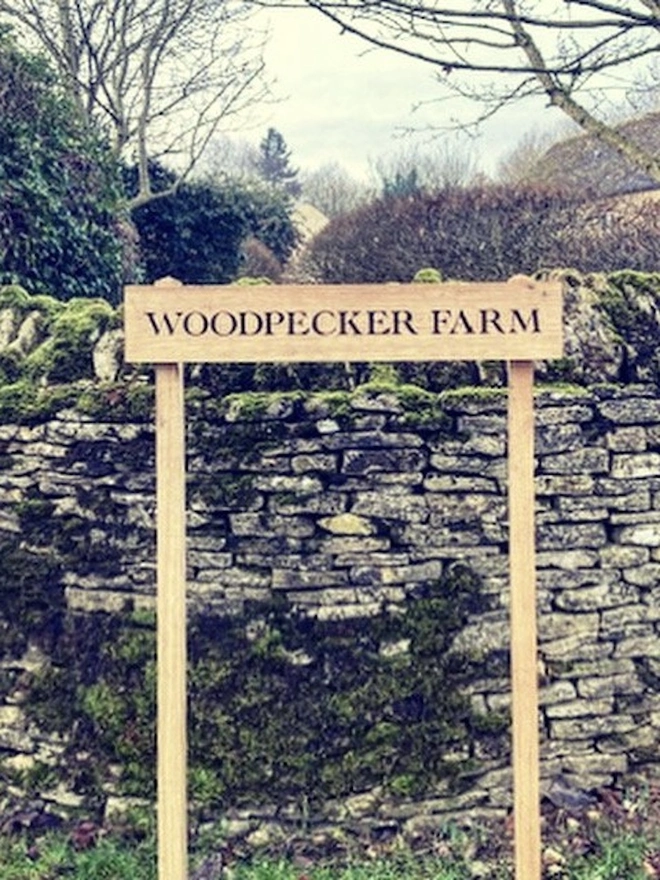 Personalised Oak Rectangular Sign