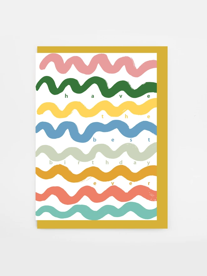 wiggle best birthday card