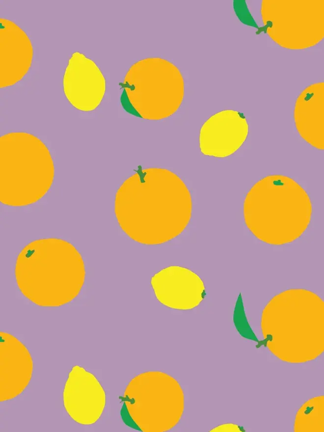 Oranges And Lemons Wrapping Paper. 