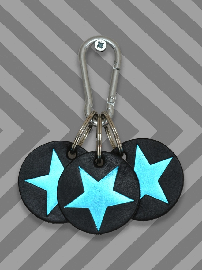 3 star keyrings