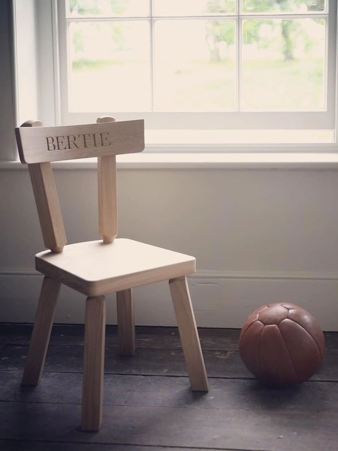 Personalised Oak Children's Chair