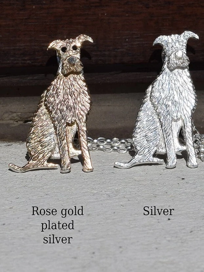 Lurcher Dog Necklace