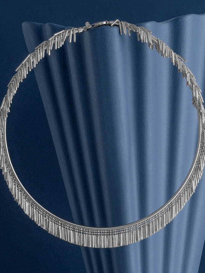 Loel Silver Tassel Choker