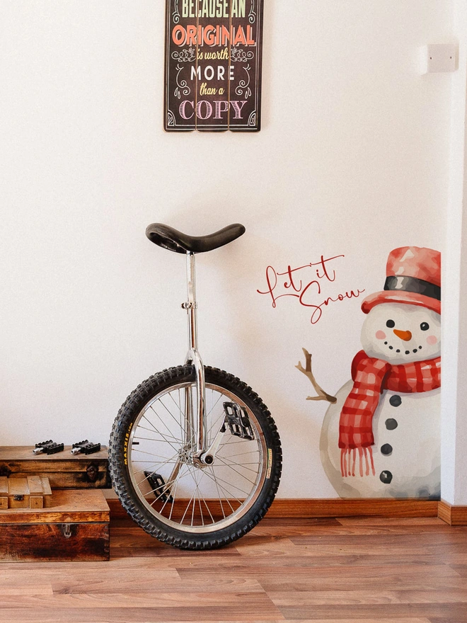 let it snowman wall sticker