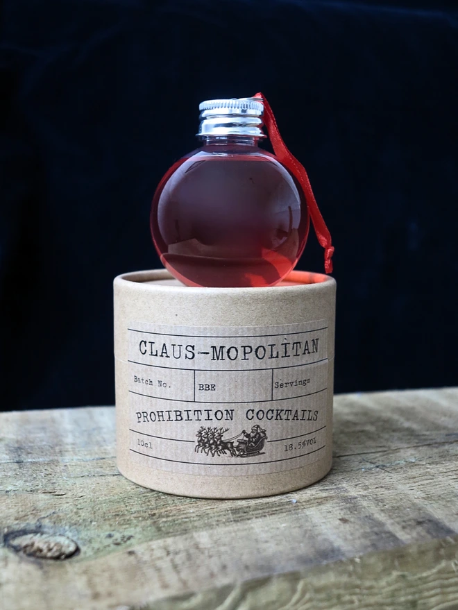 Claus-mopolitan Cocktail Bauble
