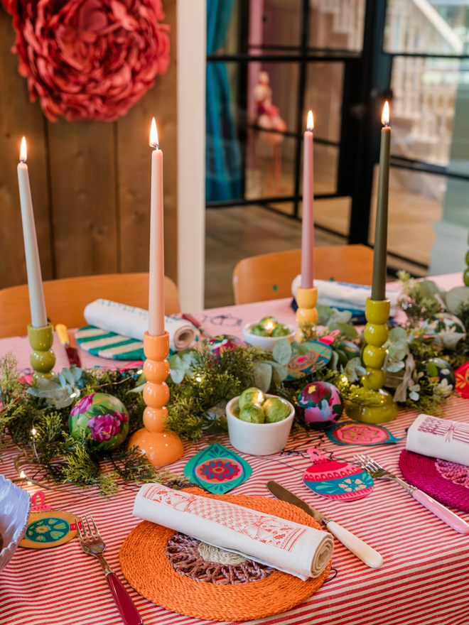 Wooden candlesticks