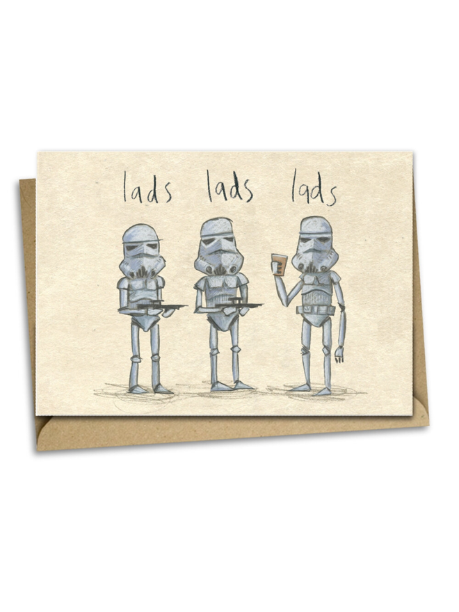 lads stormtrooper star wars card