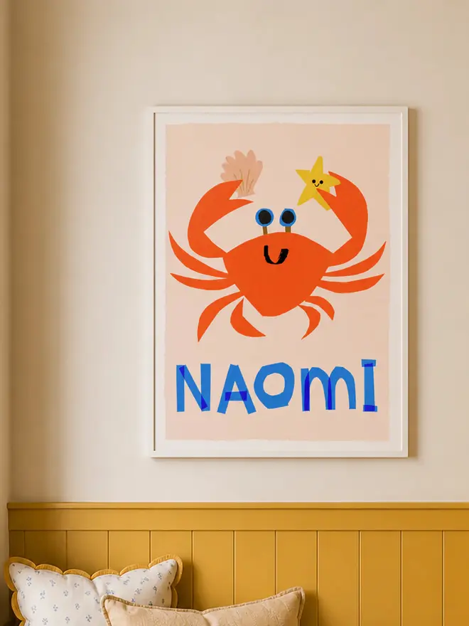 Personalised picture of a crab 