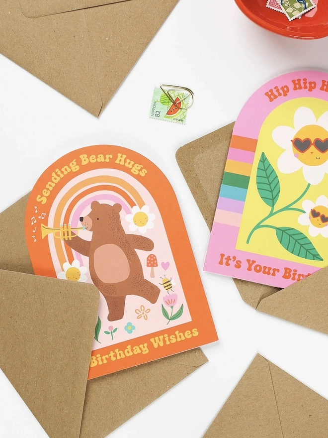 Bear Hugs Birthday Card
