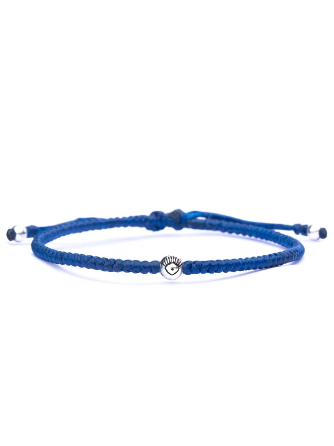 blue rope evil eye bracelet for women