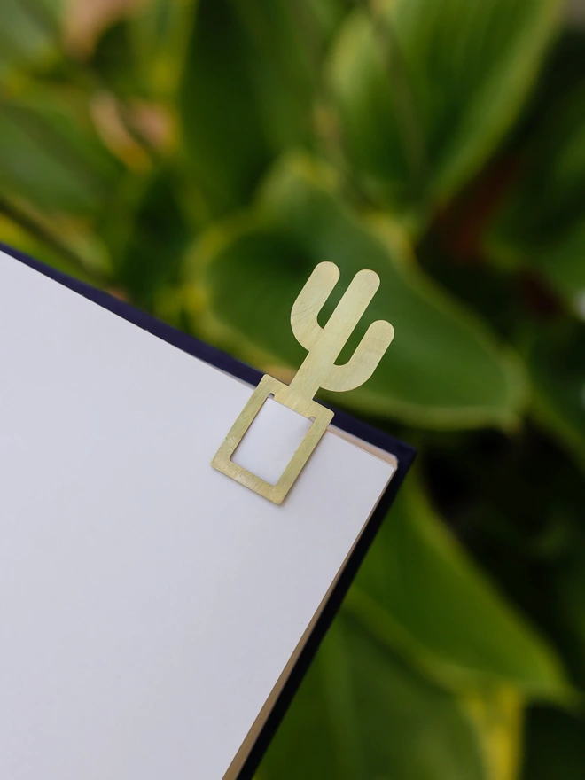 Brass Houseplant Bookmark