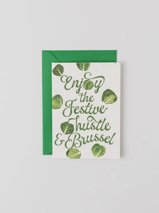 Hustle & Brussel Plantable Christmas Card