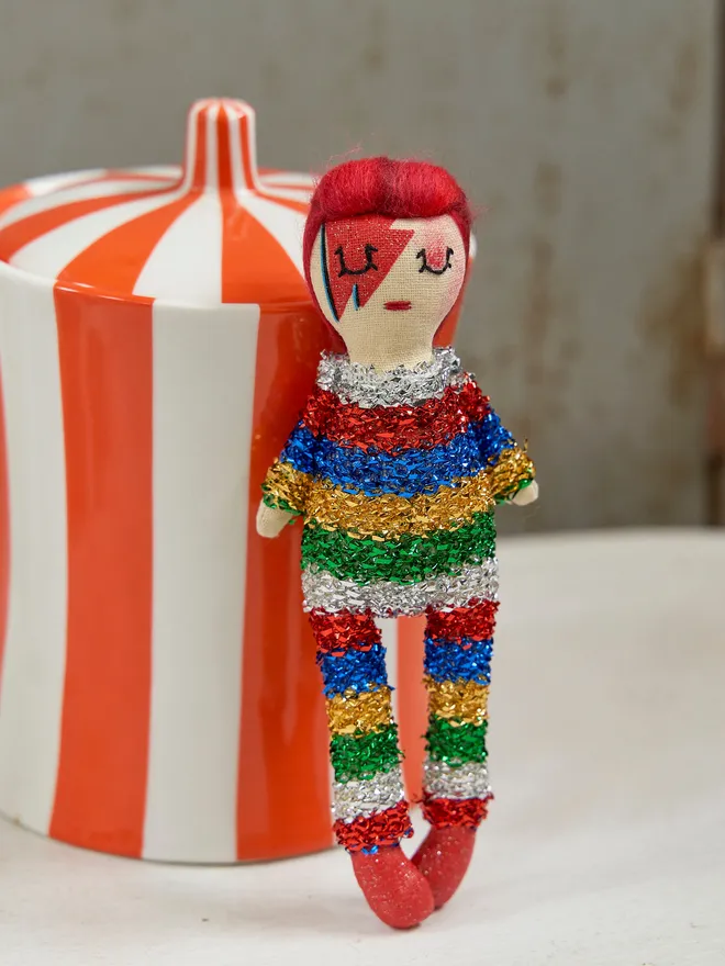 David Bowie Inspired Doll