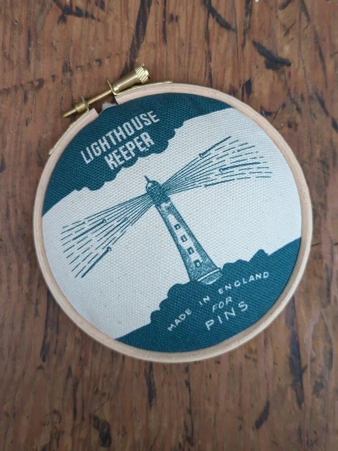 Teal Lighthouse keeper pin cushion