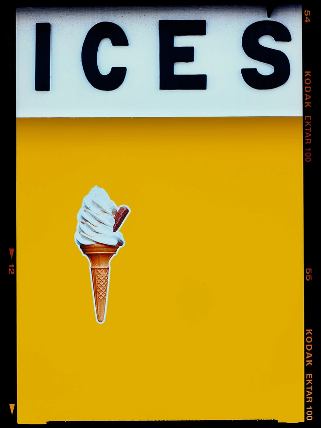 Mustard yellow ices Richard Heeps pop art