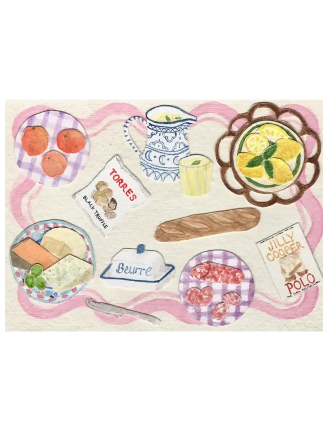 Summer Lunch Greetings Card