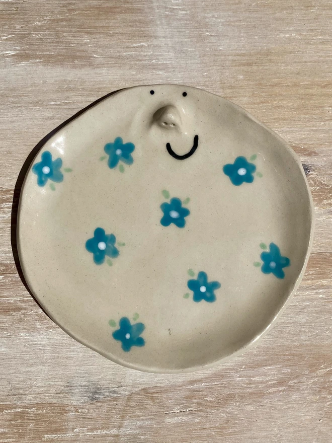 blue buttercup side plate