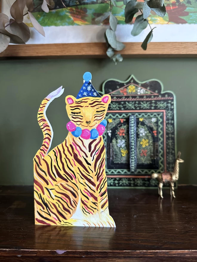 Party Tiger Keepsake Greetings Card