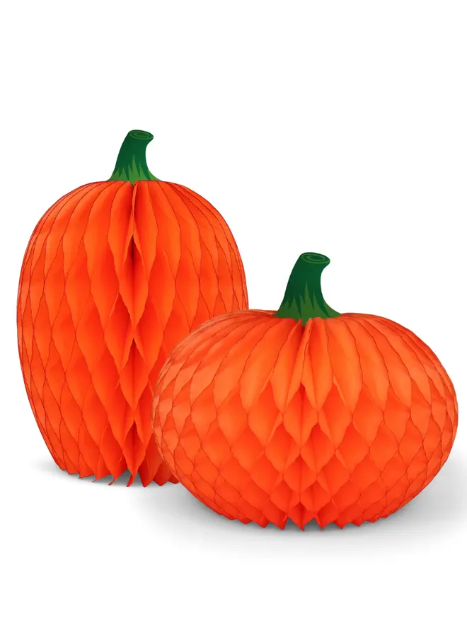 Honeycomb Pumpkin Duo (Set of 2)