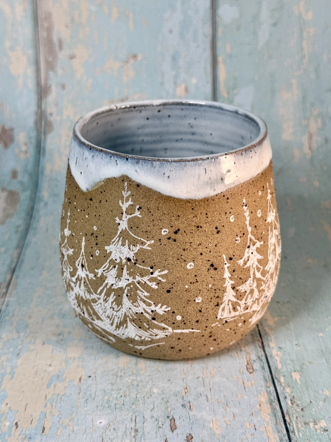 White Christmas Tree Mug
