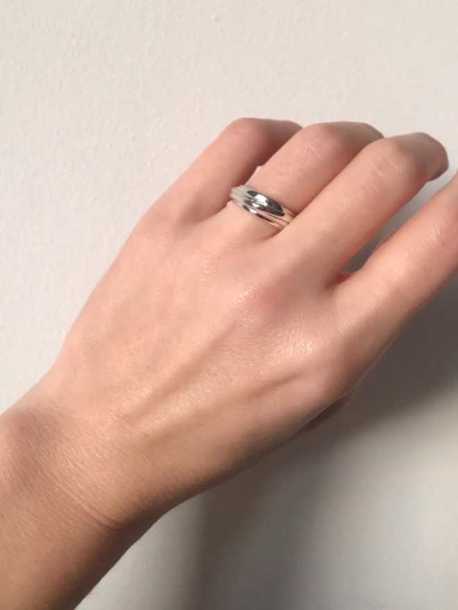 Tangle Silver dome ring