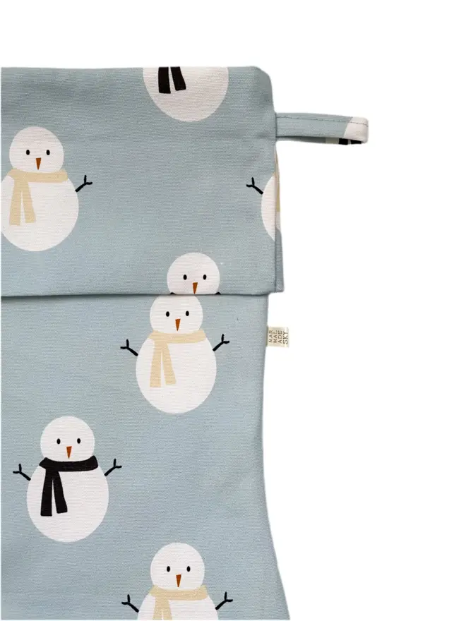 Snowman Organic Cotton Stocking