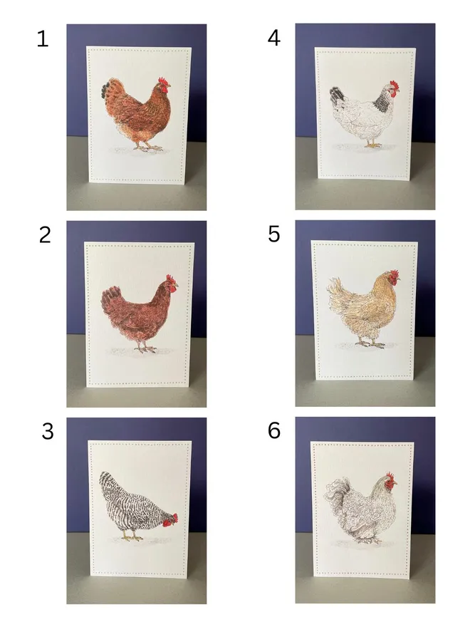 Garden Lover's Chicken Notecard