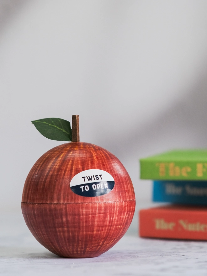 wooden apple teacher gift