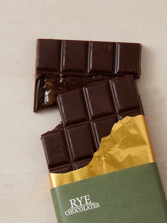 Orange Whisky Marmalade Dark Chocolate Bar - 64.5% Peruvian