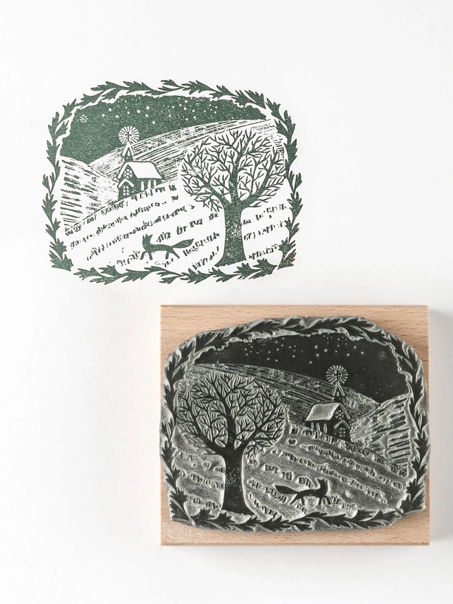 Christmas Rubber Stamp