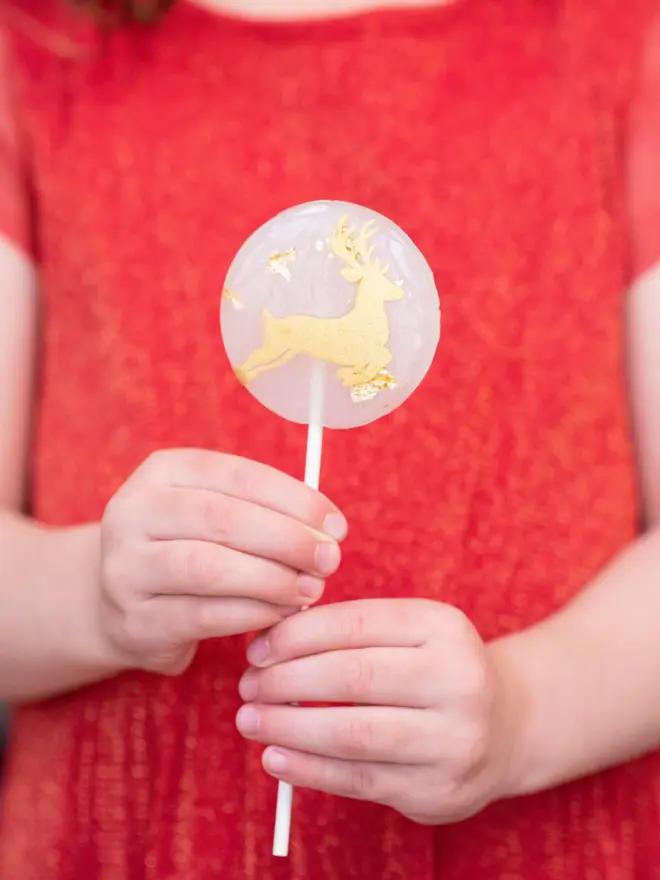 White and Gold Christmas Lollipop Gift Set