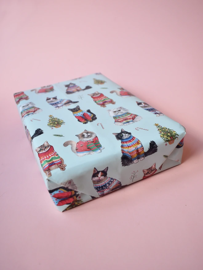 Christmas Cats Wrapping Paper