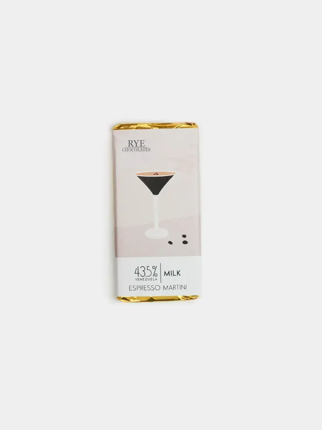 Espresso Martini Milk Chocolate Bar - 43.5% Venezuelan