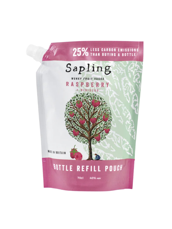 Sapling Raspberry + Hibiscus Vodka 70cl REFILL