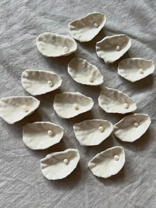 ceramic oyster trinket dish