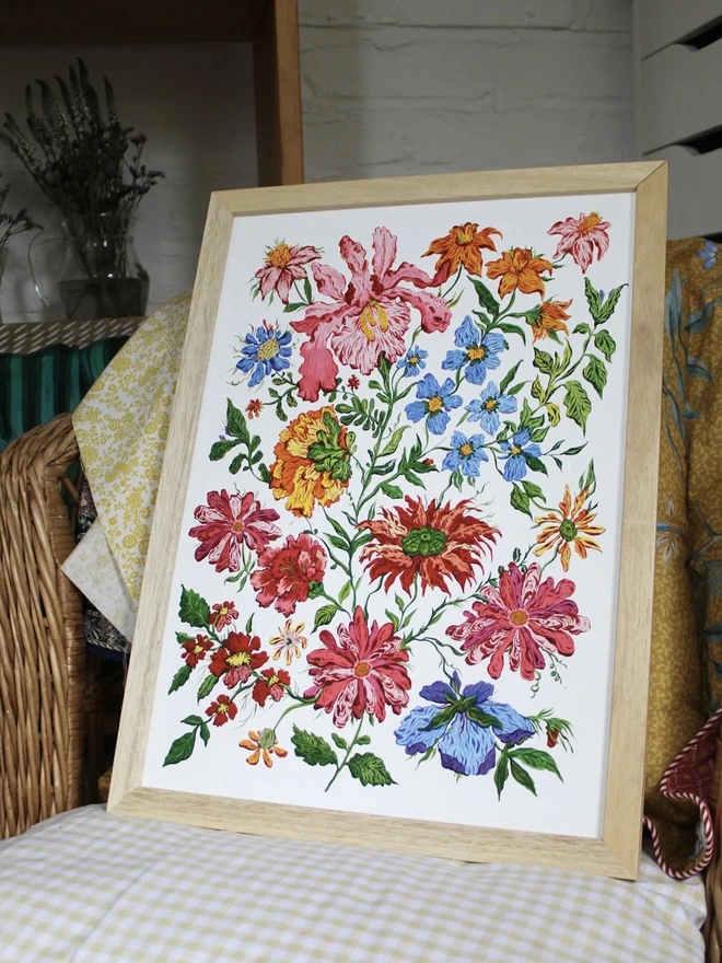 Painted Garden Art Print